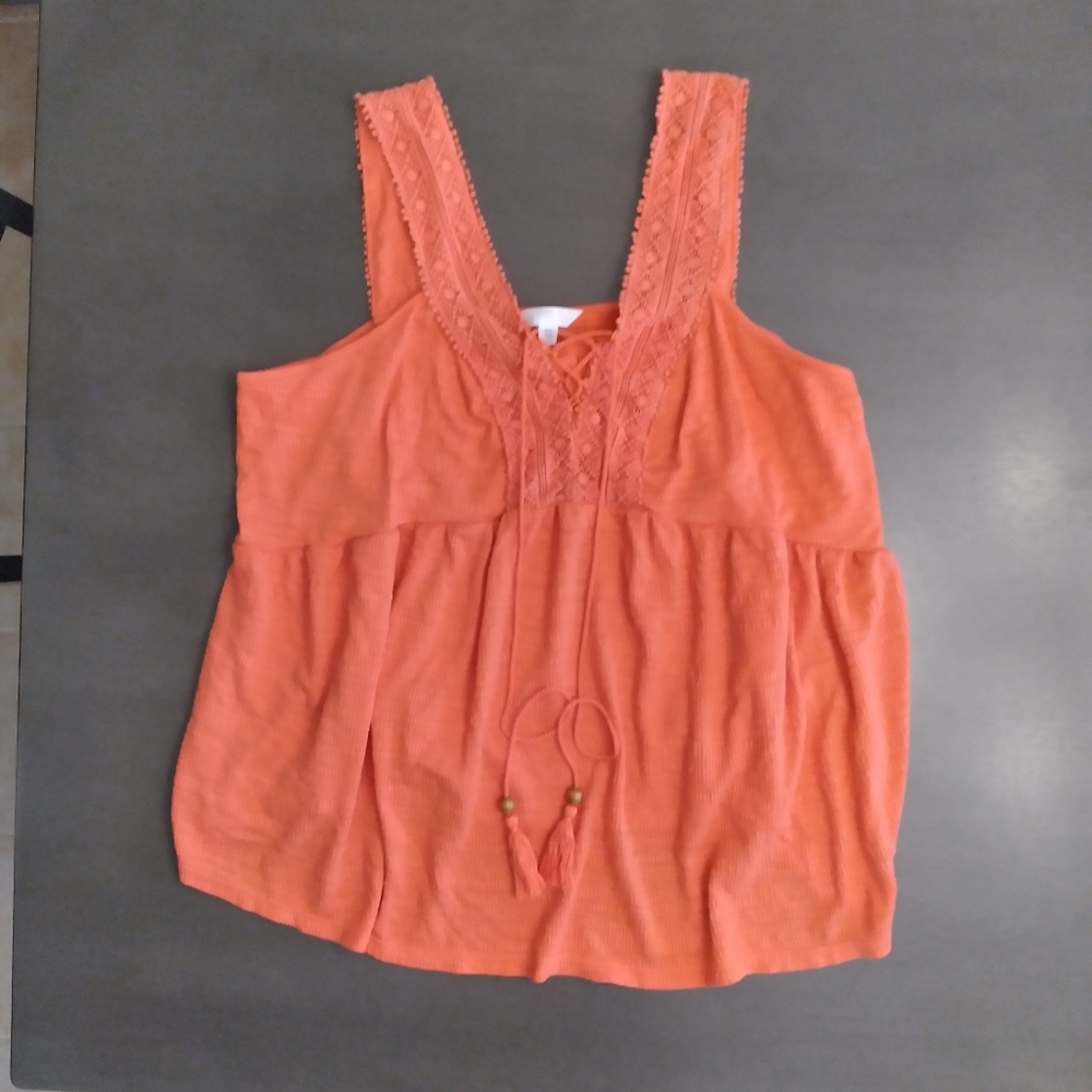 Peach Tank Top | Time and Tru | XXL